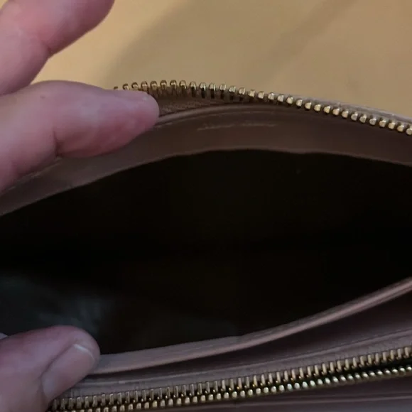 Miu Miu Long Zip Around Croc Embossed Beige Wallet - Picture 9 of 9